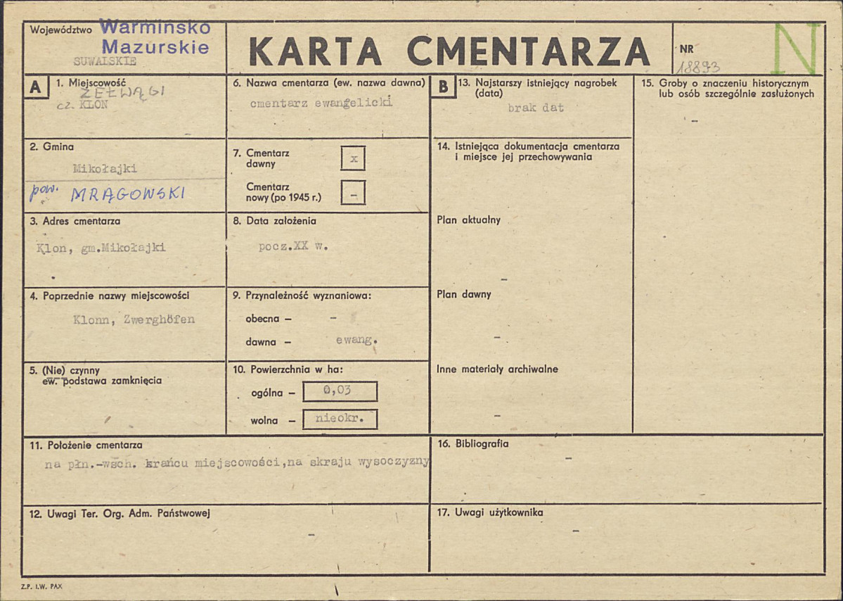 Karta cmentarza, skan nr 1