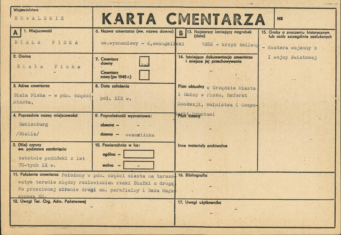 Karta cmentarza, skan nr 6