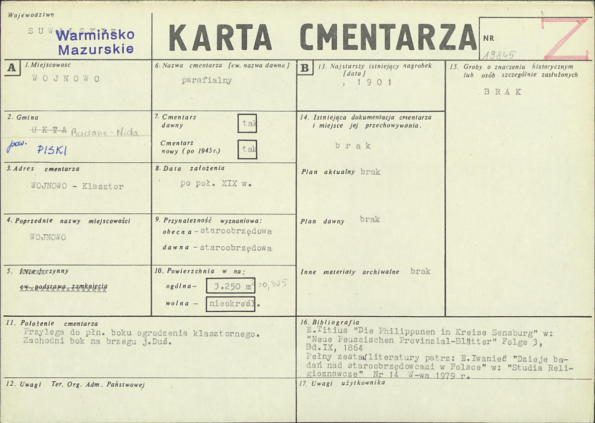 Karta cmentarza, skan nr 1