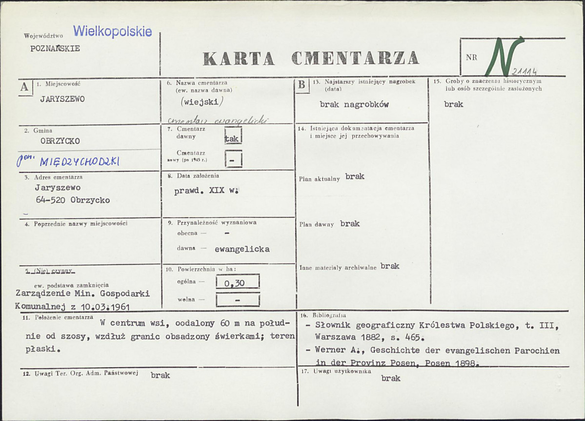 Karta cmentarza, skan nr 1