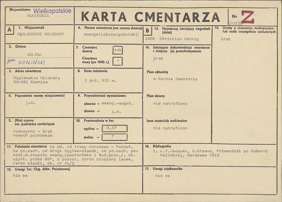 Karta cmentarza, skan nr 1