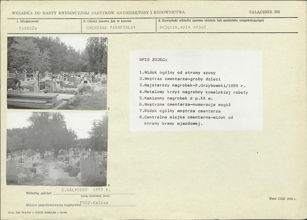 Karta cmentarza, skan nr 5