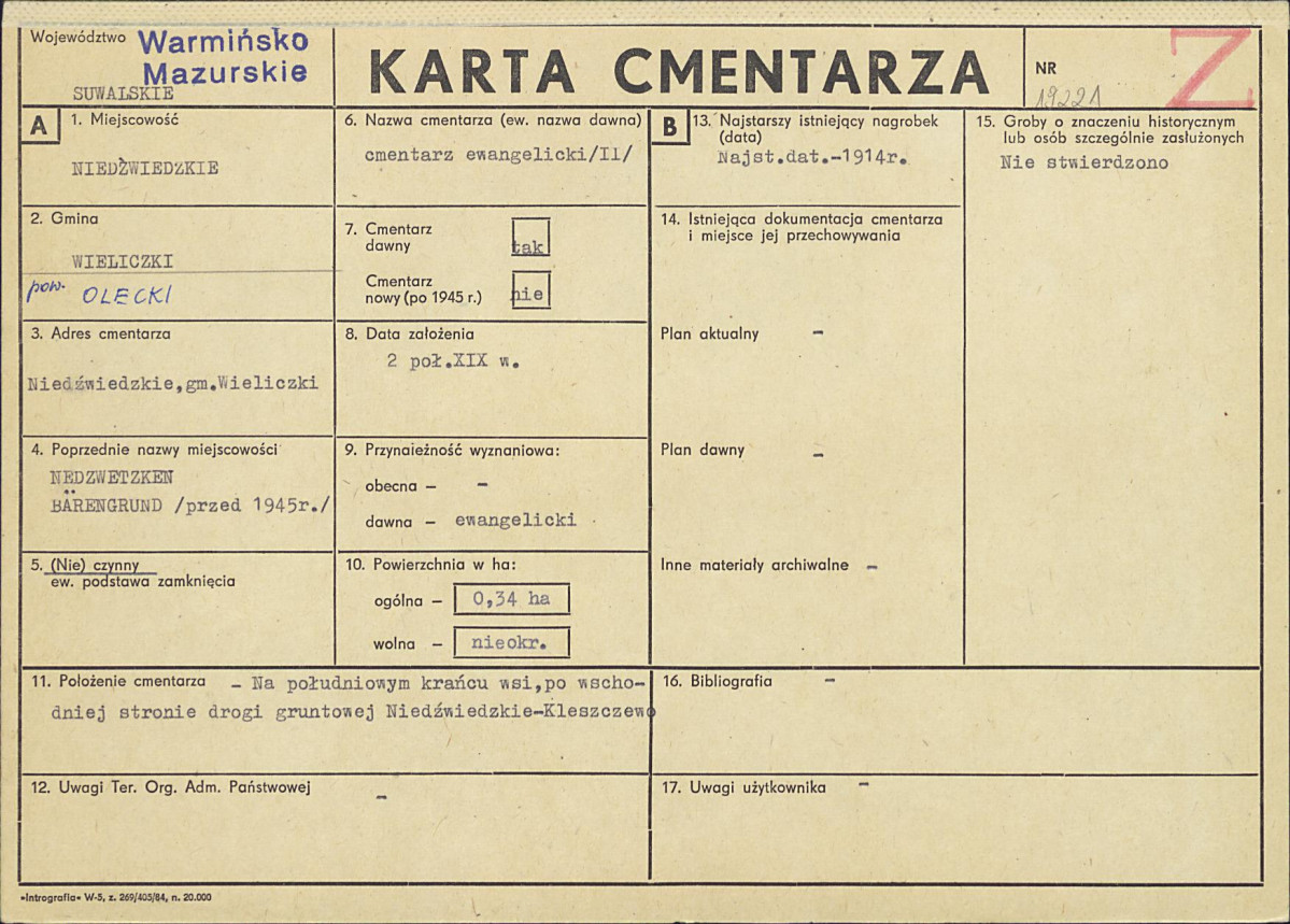 Karta cmentarza, skan nr 1
