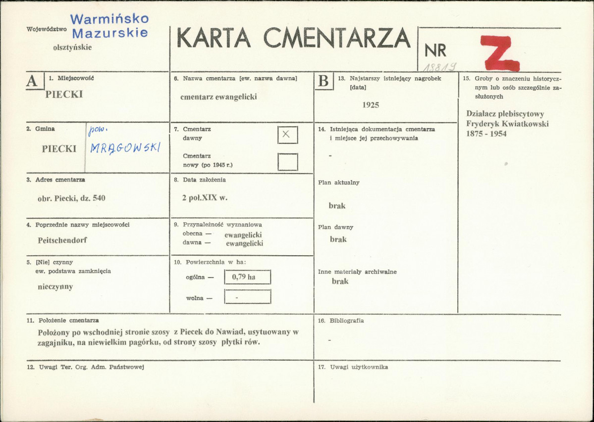 Karta cmentarza, skan nr 1