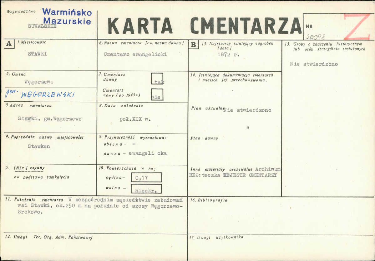 Karta cmentarza, skan nr 1