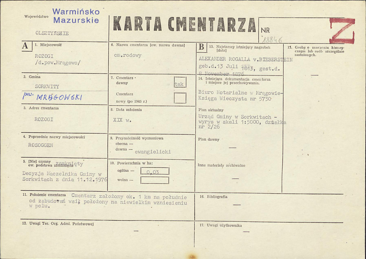 Karta cmentarza, skan nr 1