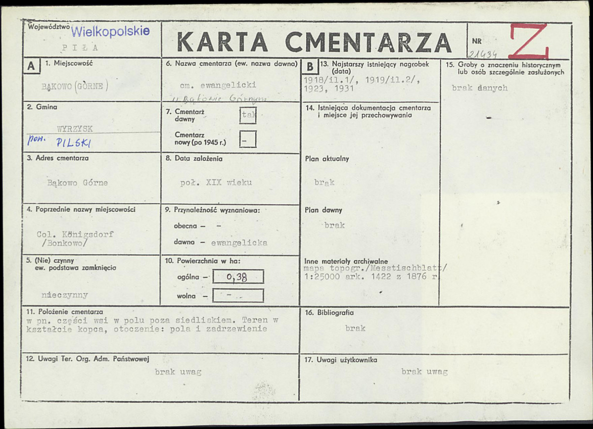 Karta cmentarza, skan nr 1