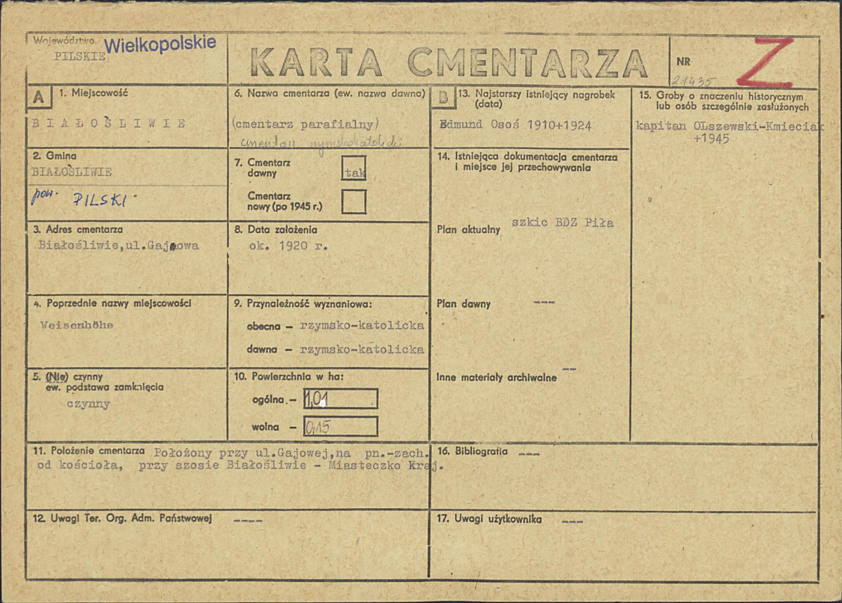 Karta cmentarza, skan nr 1