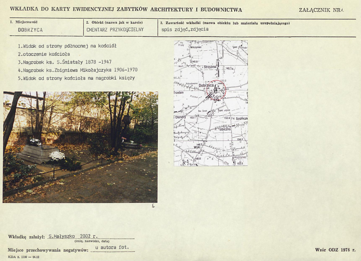 Karta cmentarza, skan nr 5