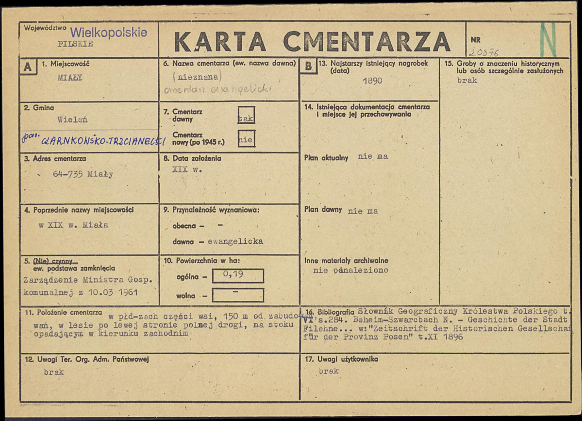 Karta cmentarza, skan nr 1