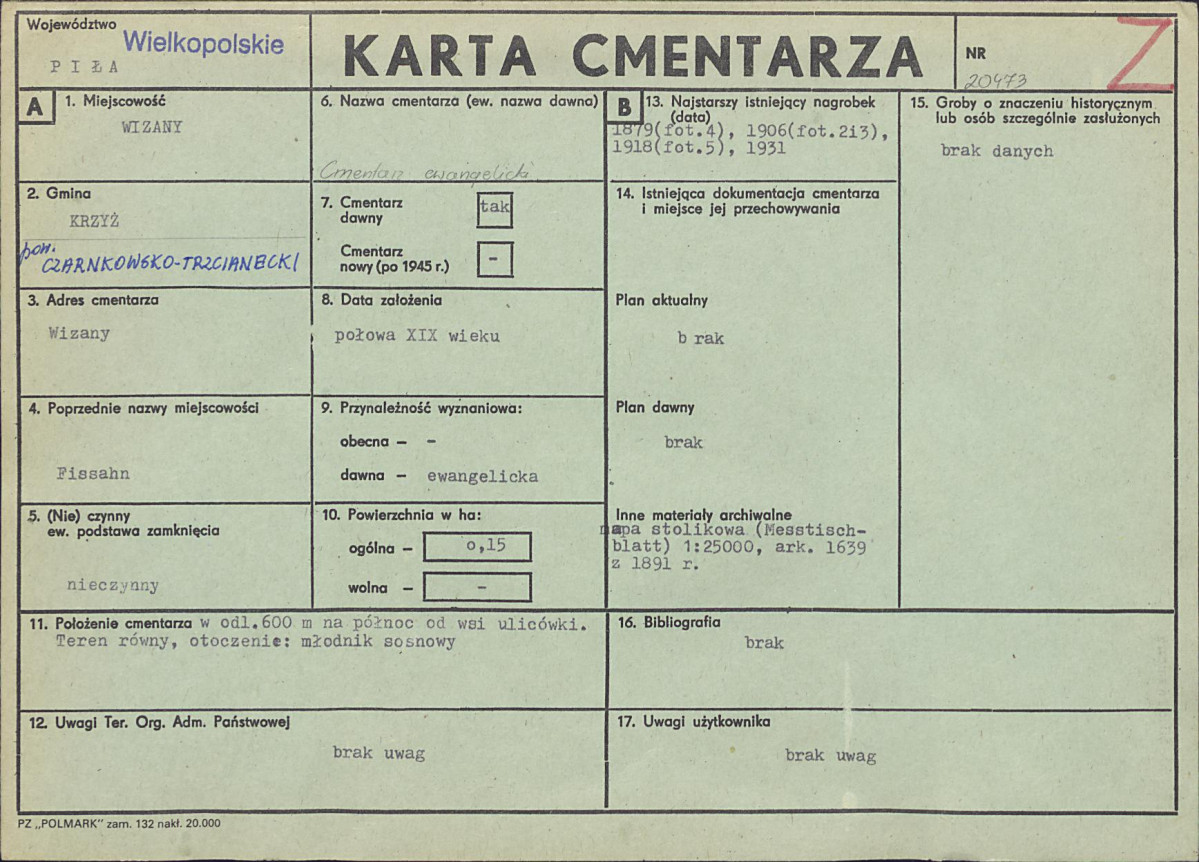 Karta cmentarza, skan nr 1