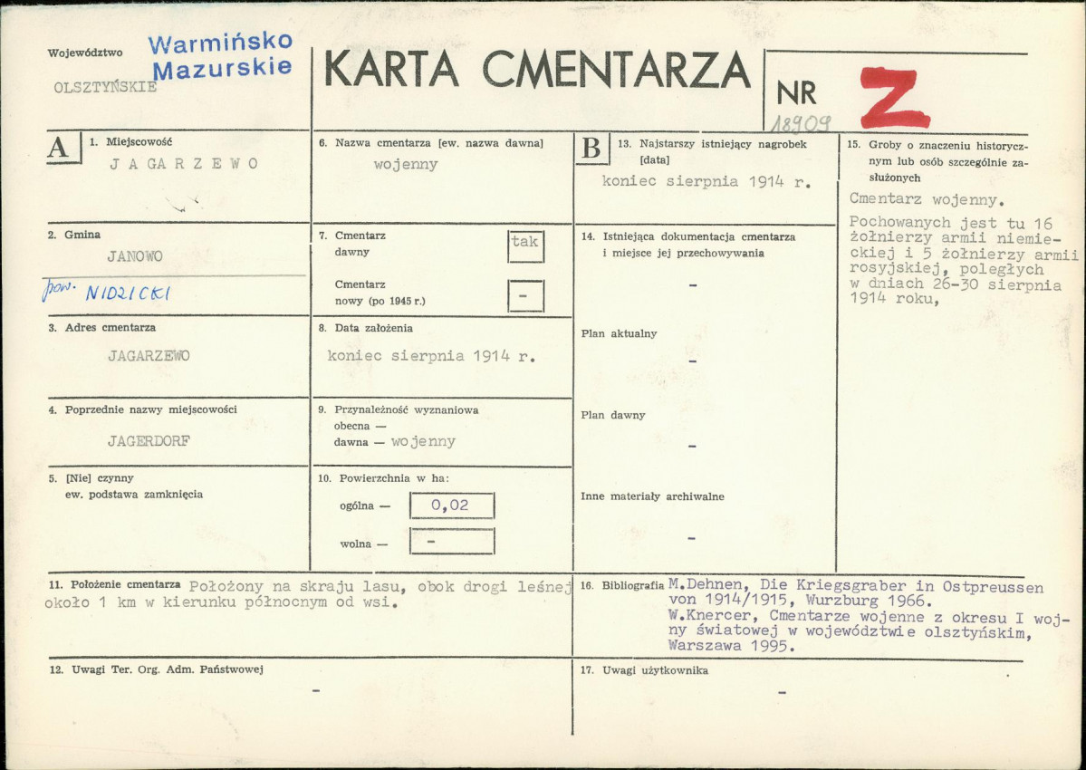 Karta cmentarza, skan nr 1