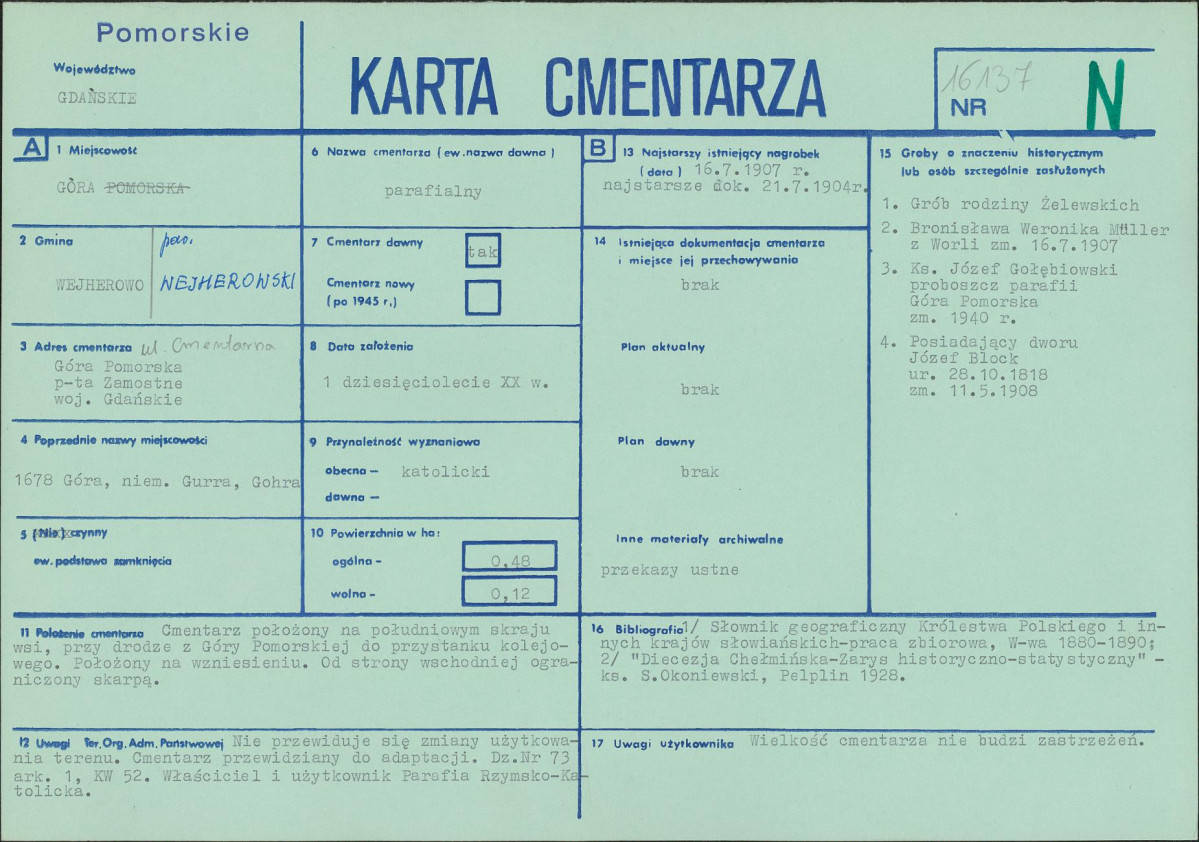 Karta cmentarza, skan nr 1