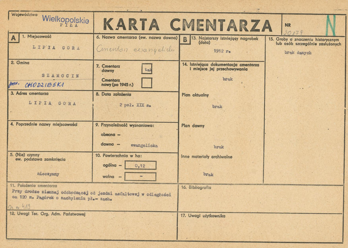 Karta cmentarza, skan nr 1