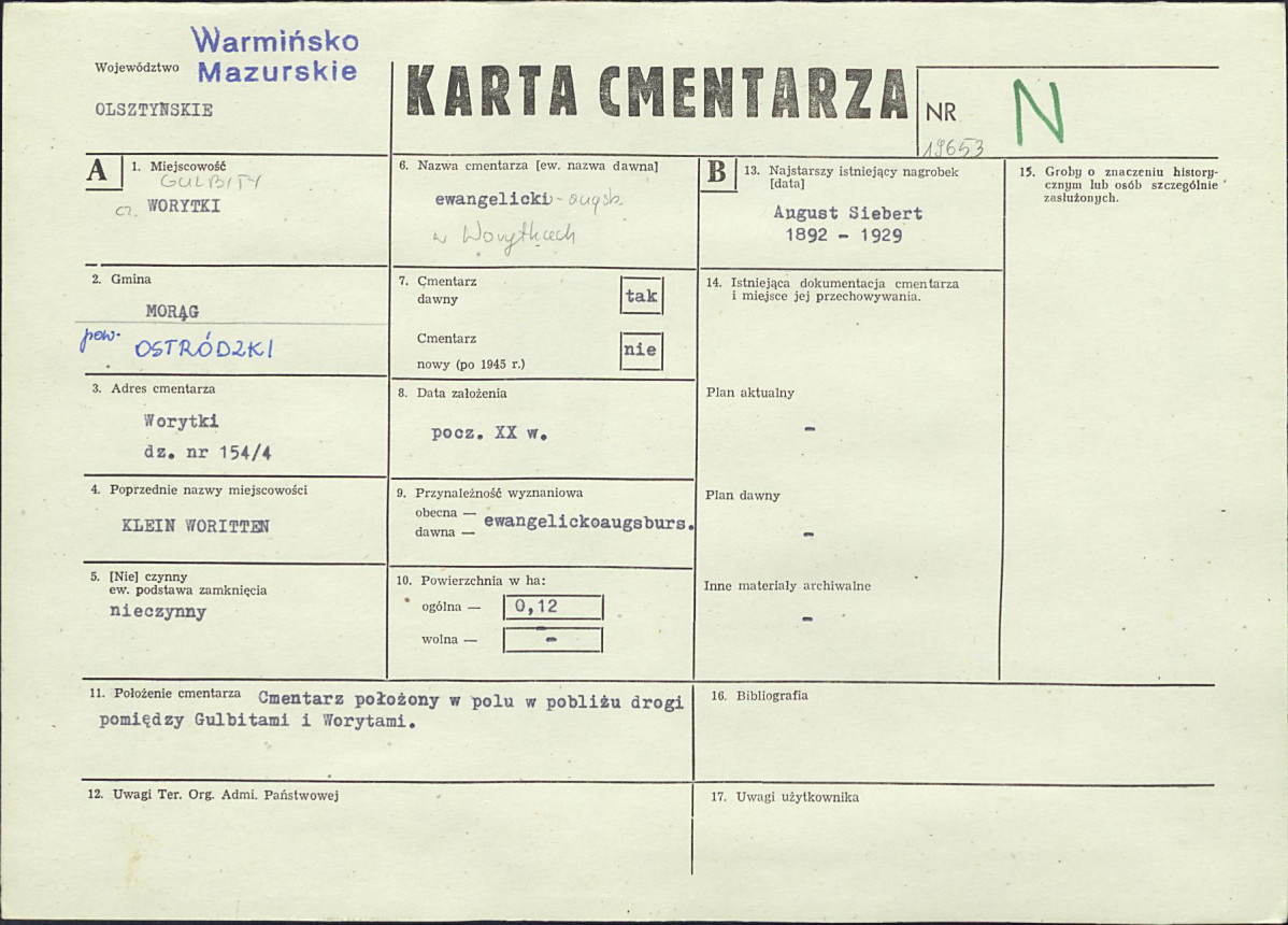Karta cmentarza, skan nr 1