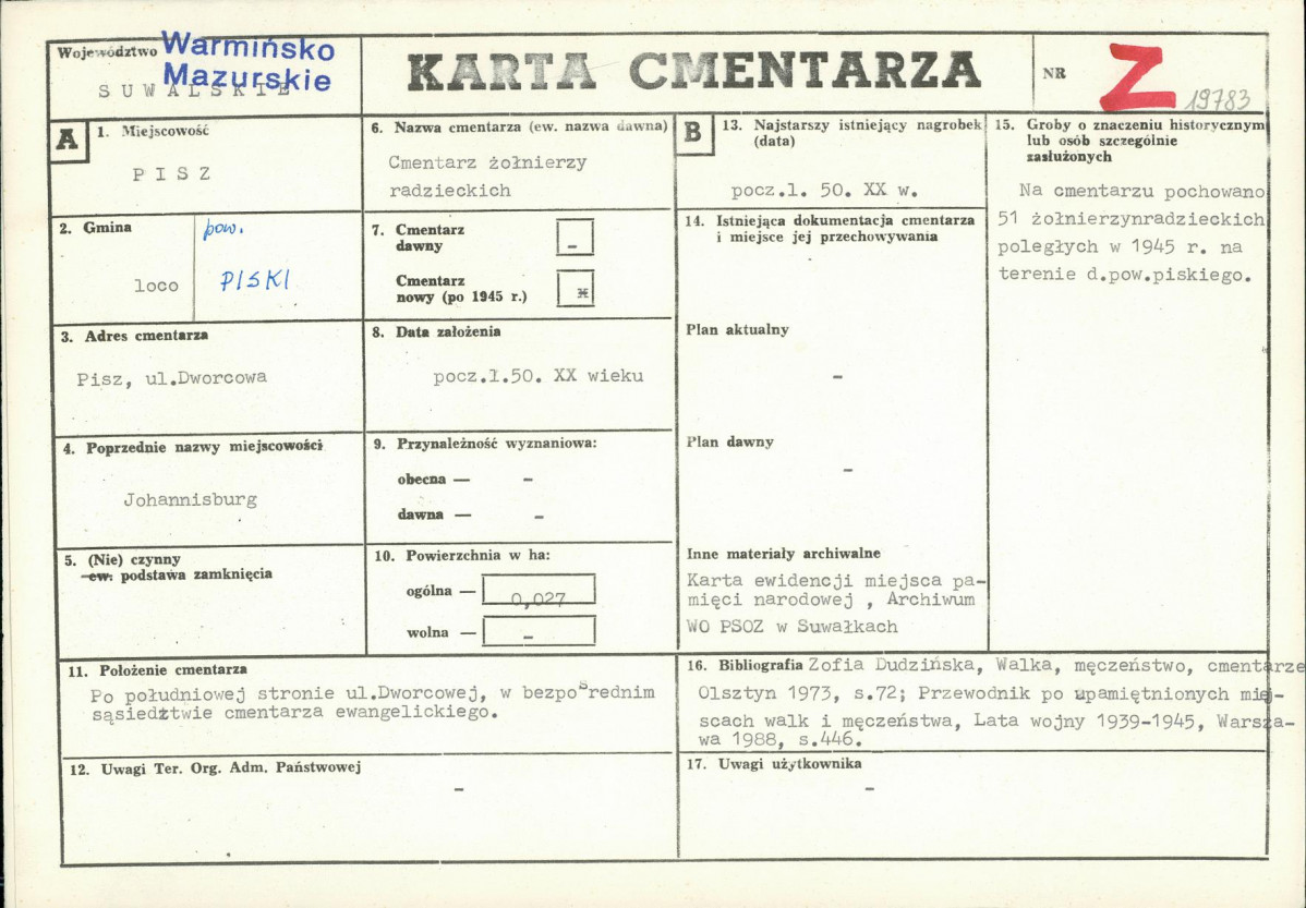 Karta cmentarza, skan nr 1