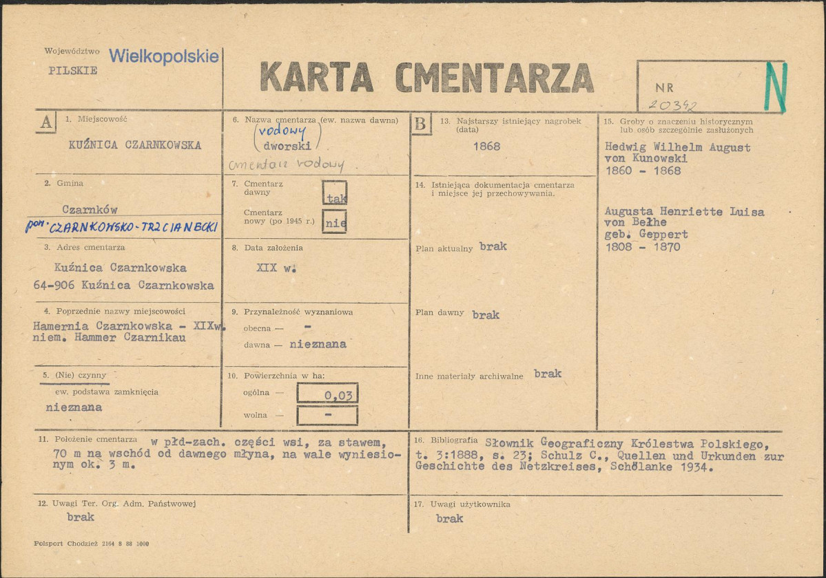 Karta cmentarza, skan nr 1