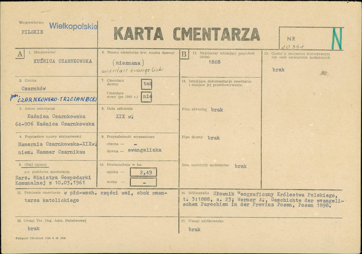 Karta cmentarza, skan nr 1