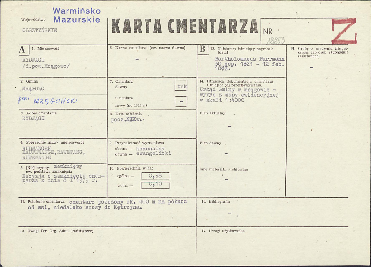 Karta cmentarza, skan nr 1