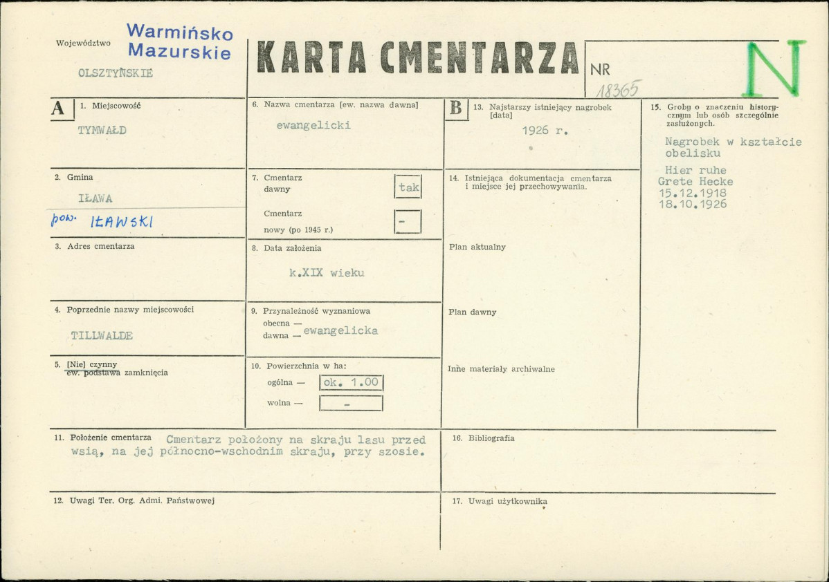 Karta cmentarza, skan nr 1