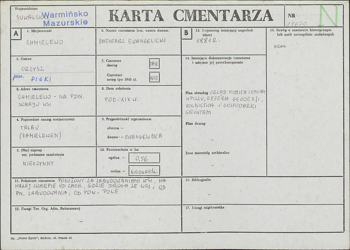 Karta cmentarza, skan nr 1