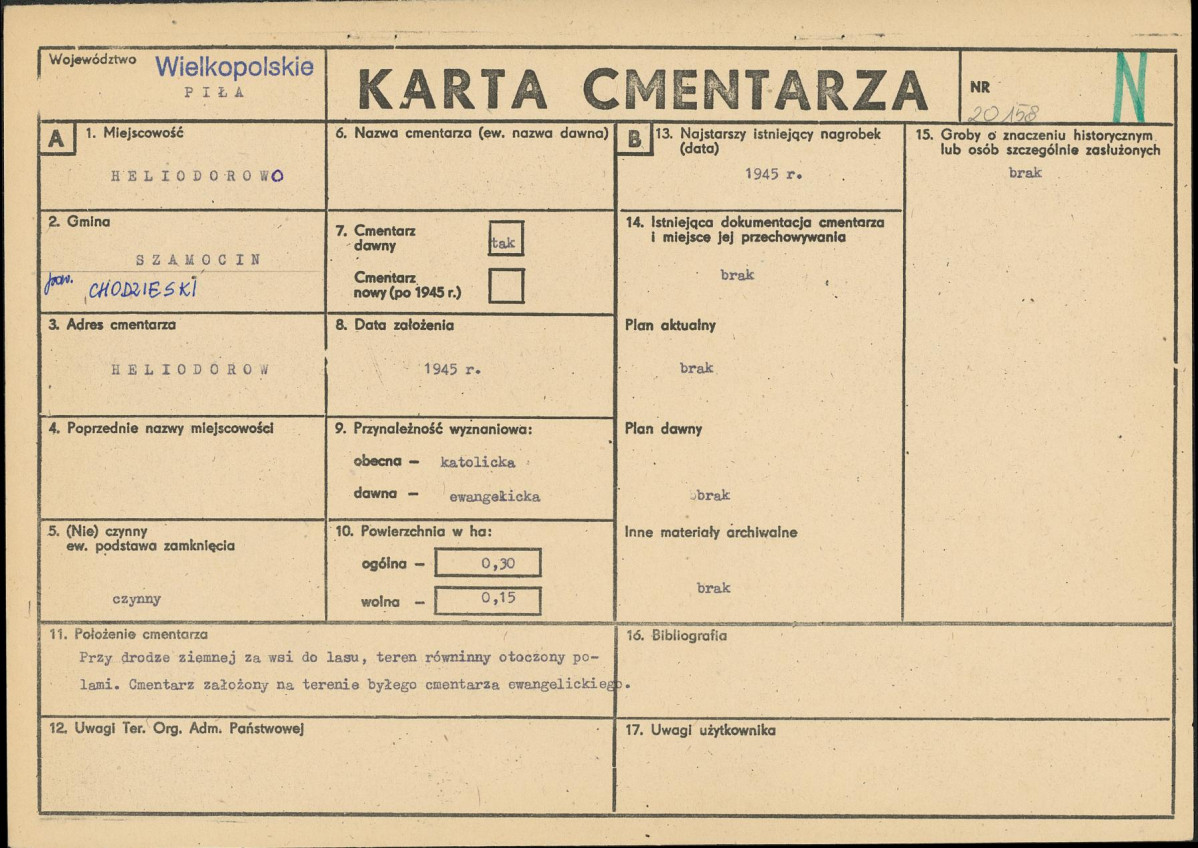 Karta cmentarza, skan nr 1