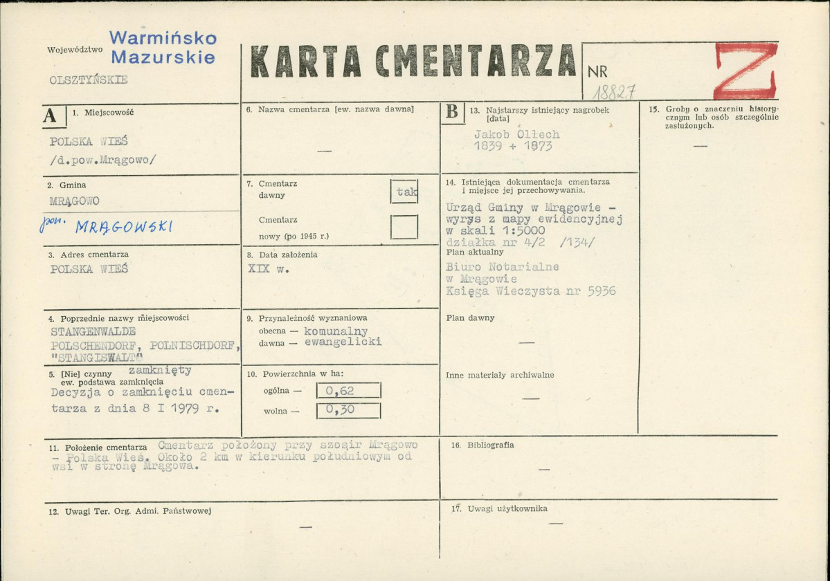 Karta cmentarza, skan nr 1