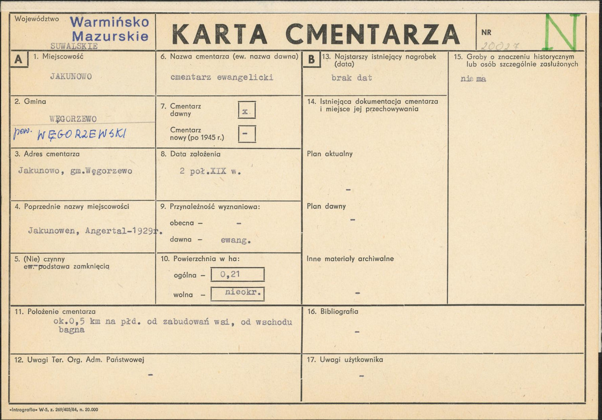 Karta cmentarza, skan nr 1