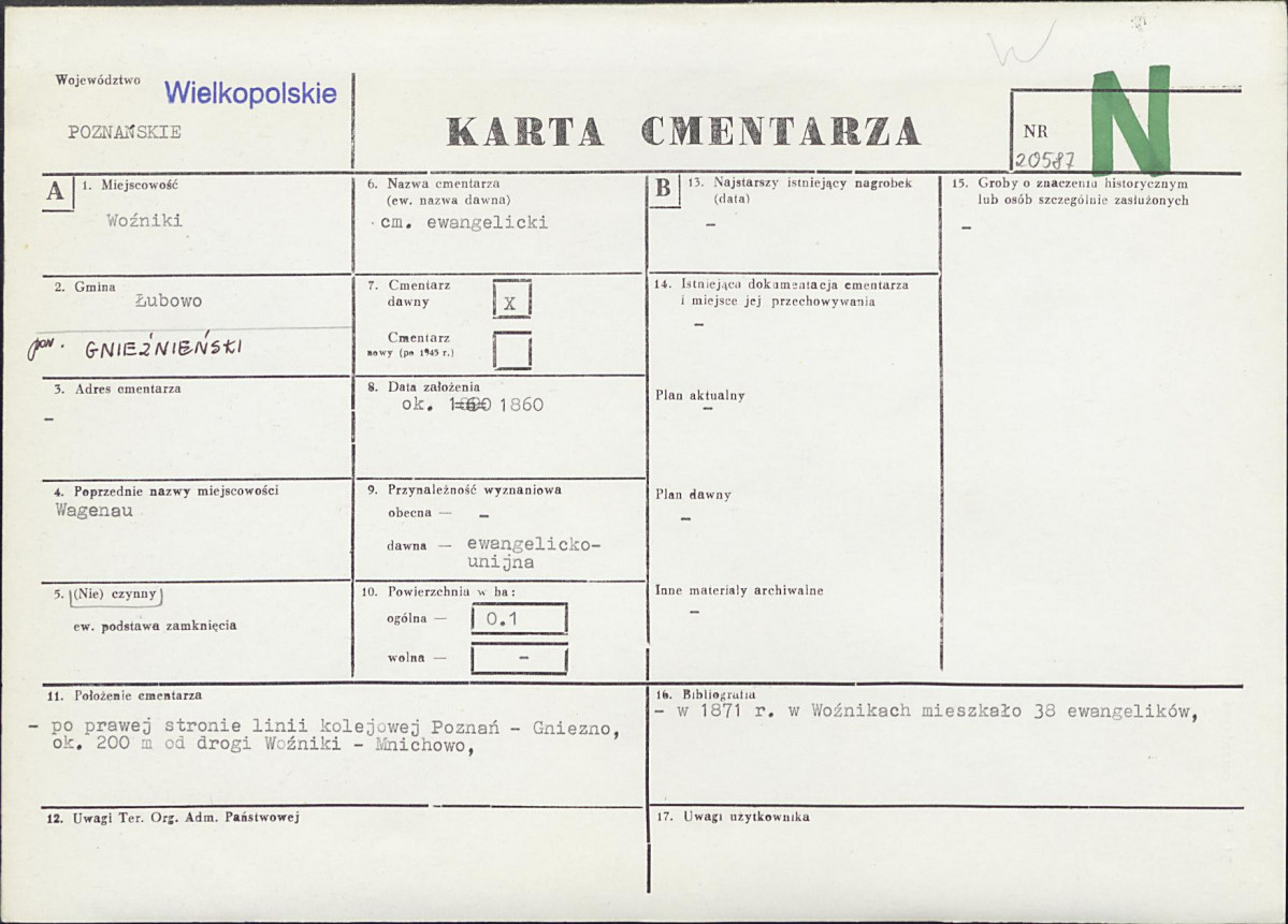 Karta cmentarza, skan nr 1
