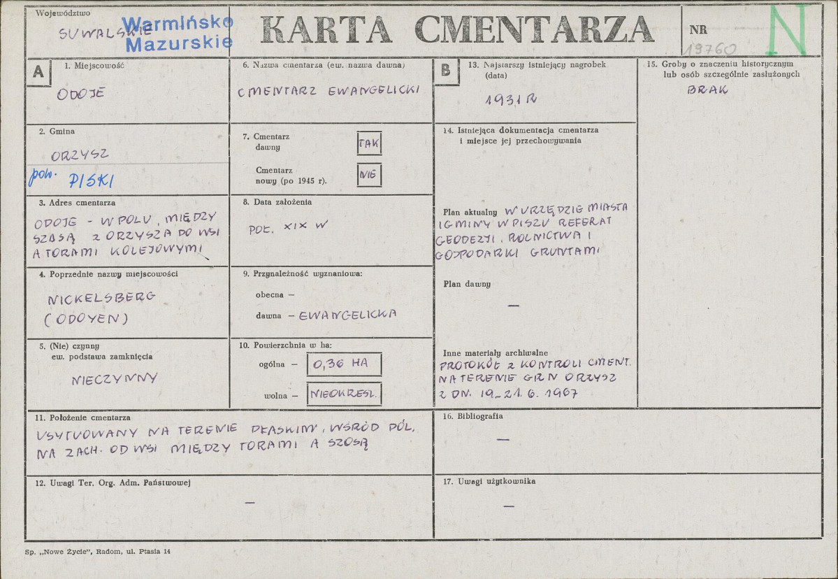 Karta cmentarza, skan nr 1