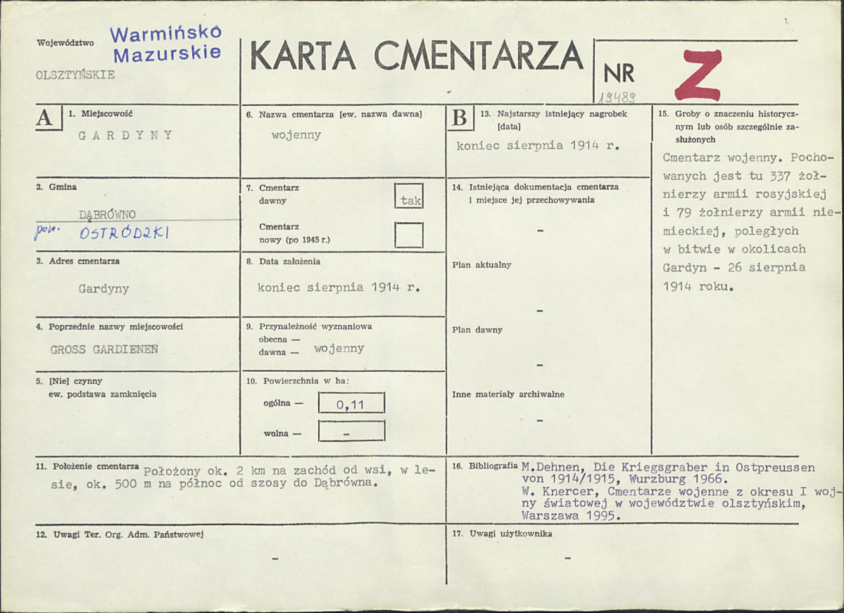 Karta cmentarza, skan nr 1