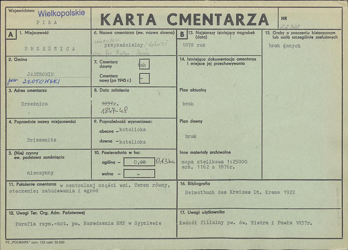Karta cmentarza, skan nr 1