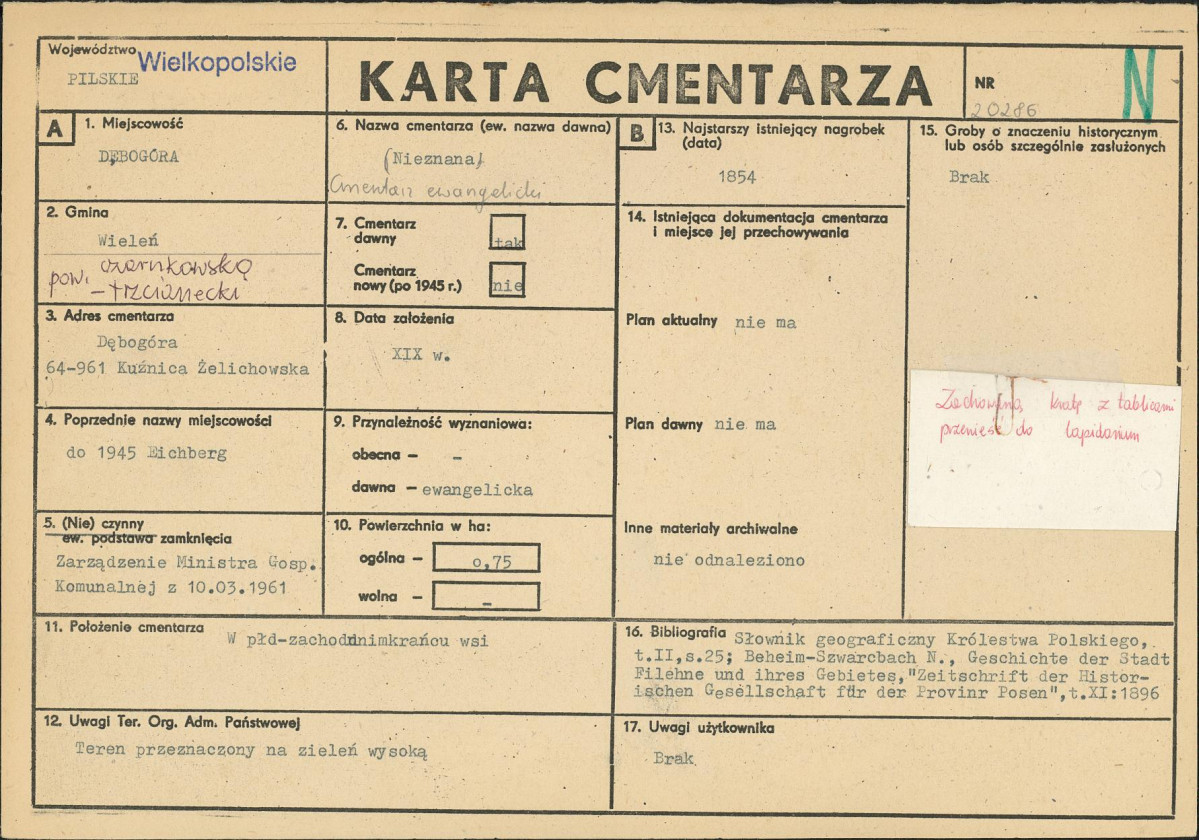 Karta cmentarza, skan nr 1