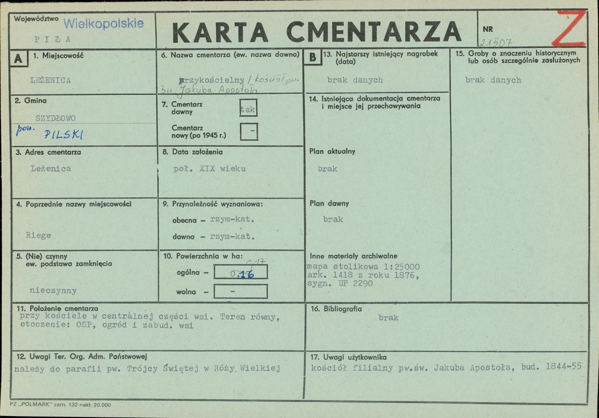Karta cmentarza, skan nr 1