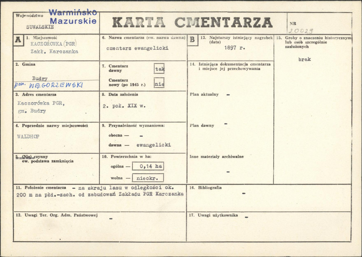 Karta cmentarza, skan nr 1