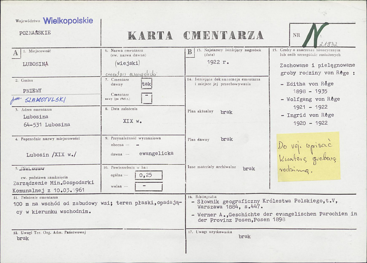 Karta cmentarza, skan nr 1