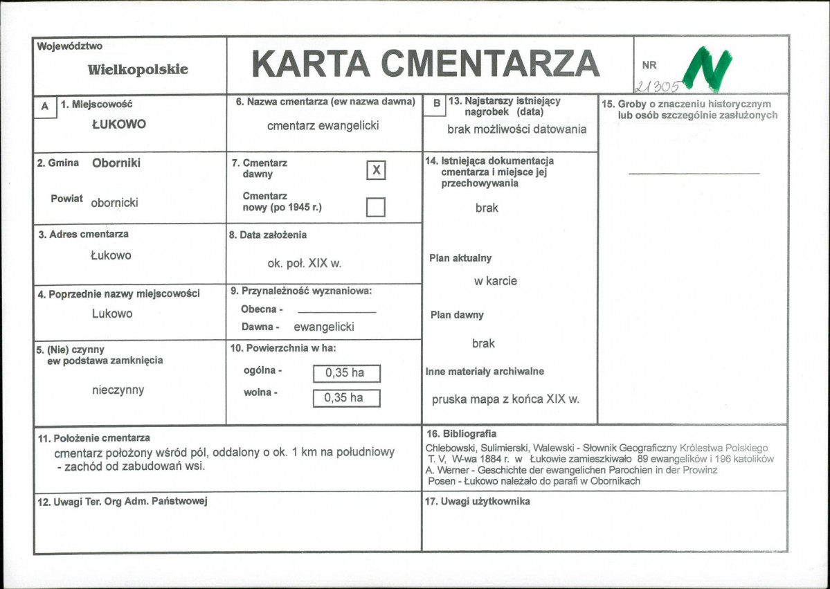 Karta cmentarza, skan nr 1
