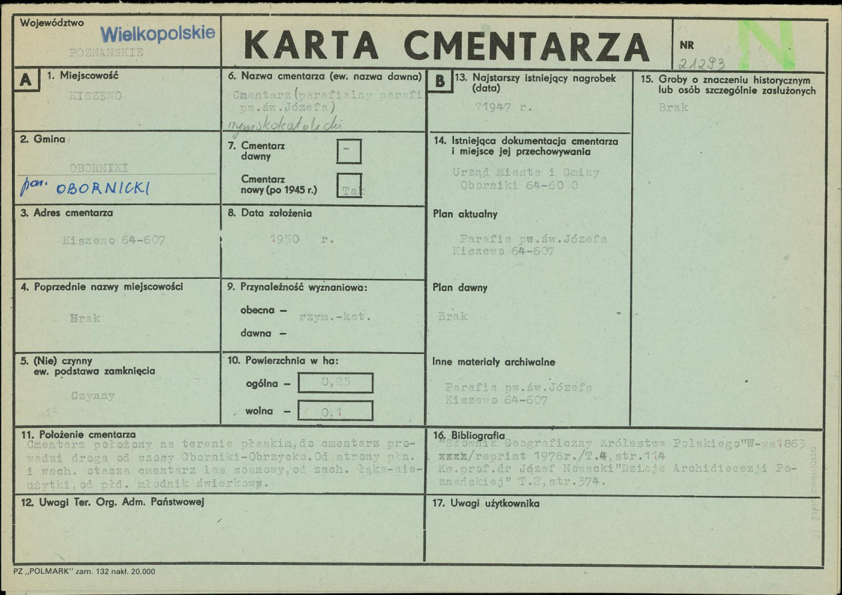 Karta cmentarza, skan nr 1