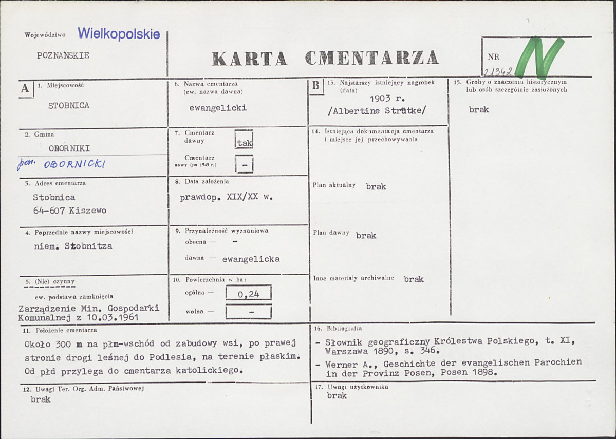 Karta cmentarza, skan nr 1