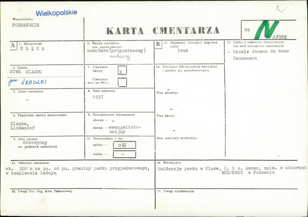 Karta cmentarza, skan nr 1