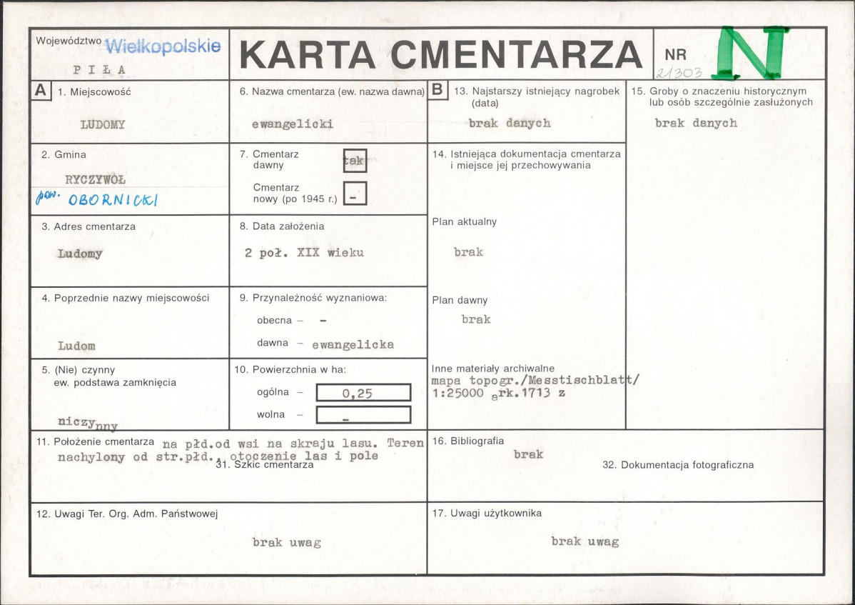 Karta cmentarza, skan nr 1