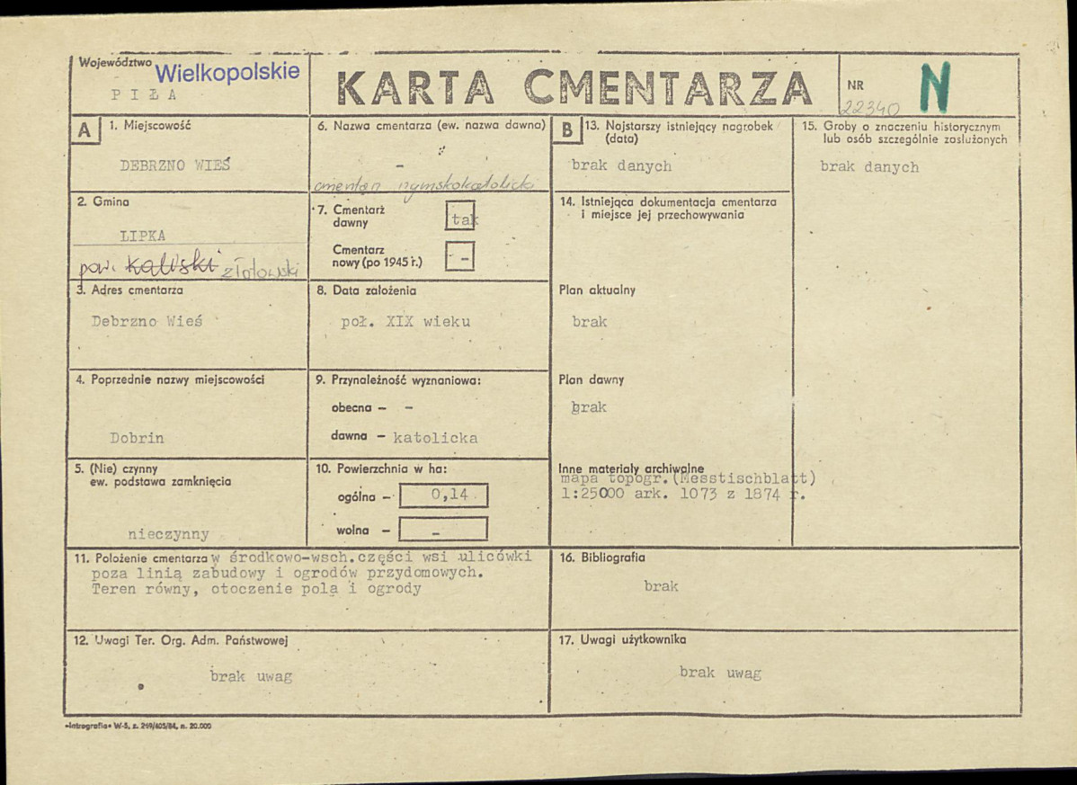 Karta cmentarza, skan nr 1