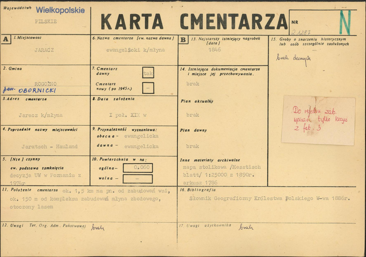 Karta cmentarza, skan nr 1
