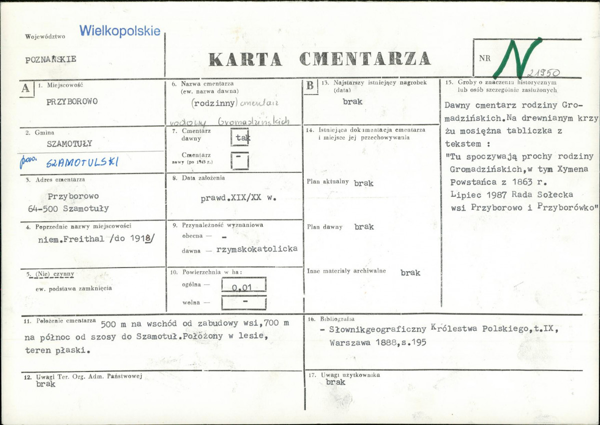 Karta cmentarza, skan nr 1