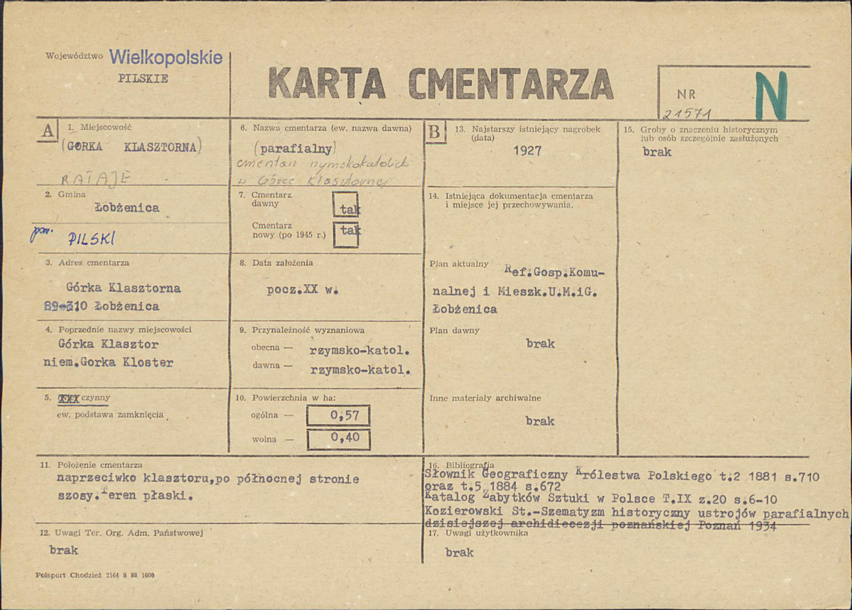 Karta cmentarza, skan nr 1