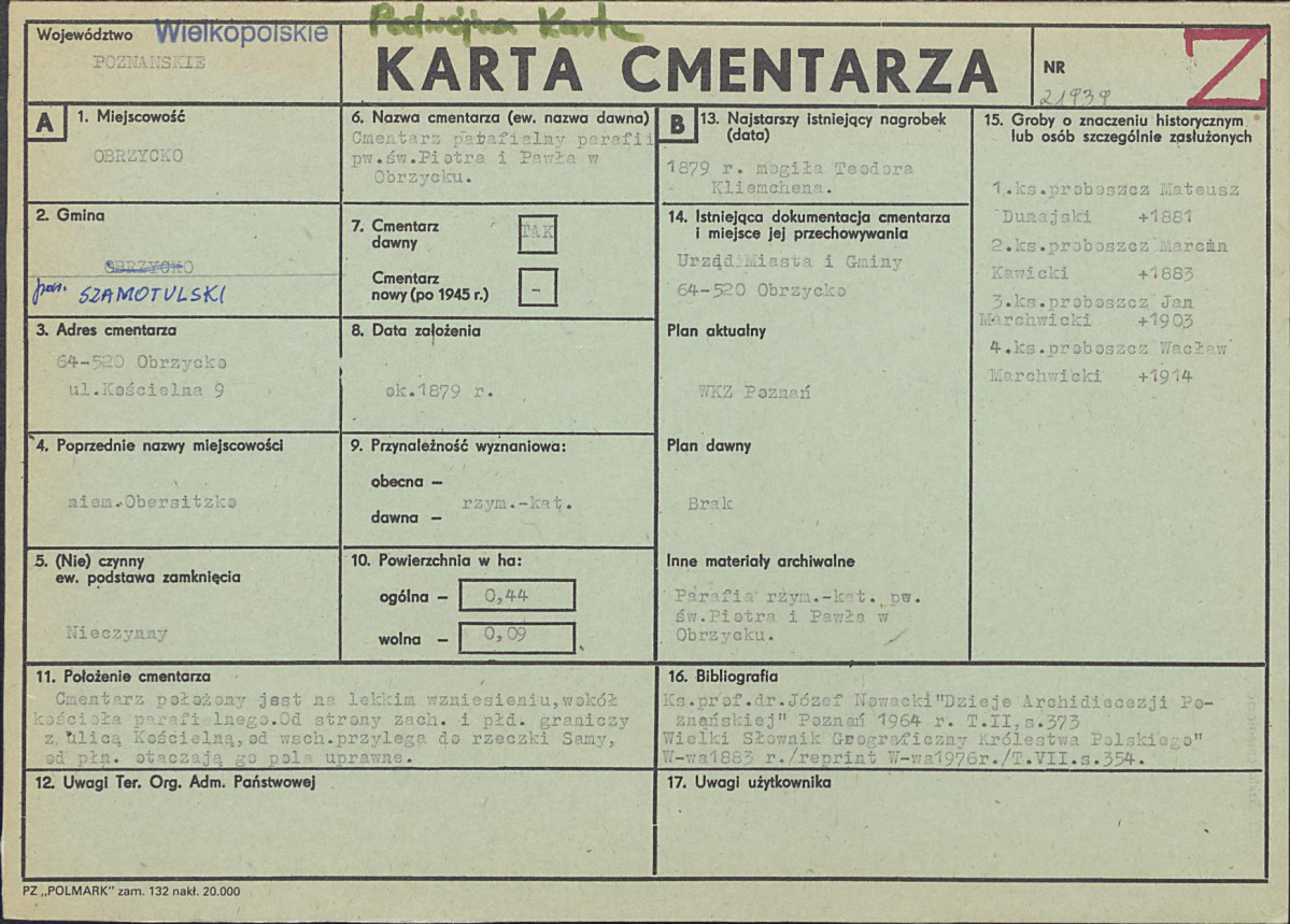 Karta cmentarza, skan nr 1