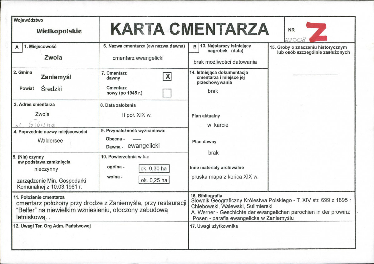 Karta cmentarza, skan nr 1