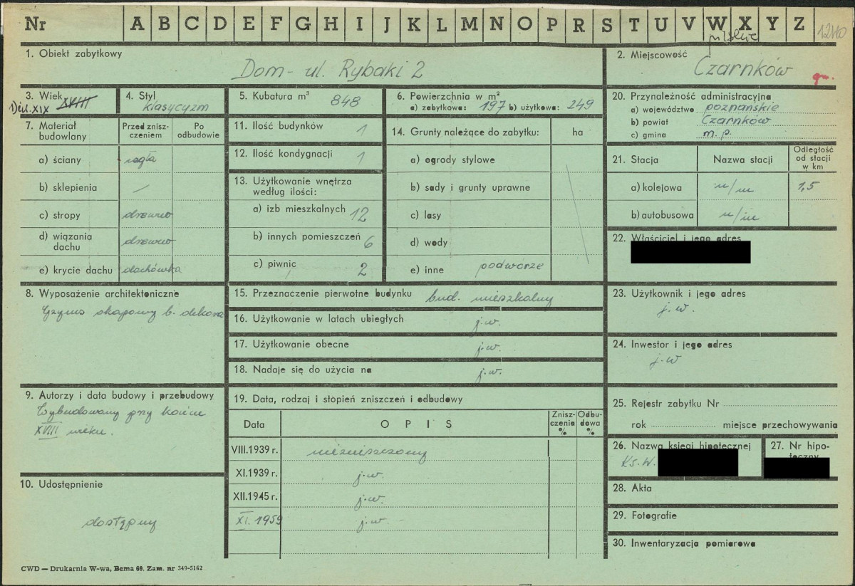KZ - Karta zielona, skan nr 1