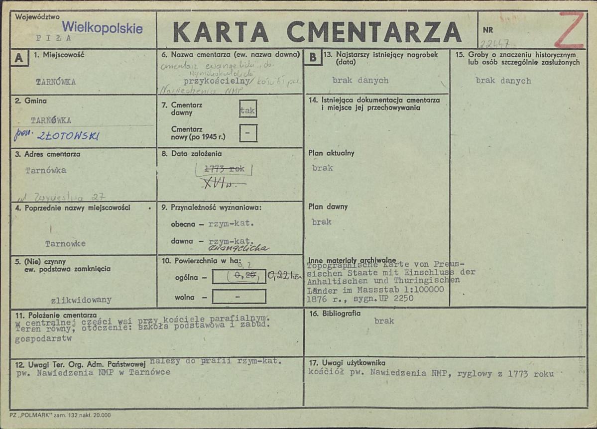 Karta cmentarza, skan nr 1