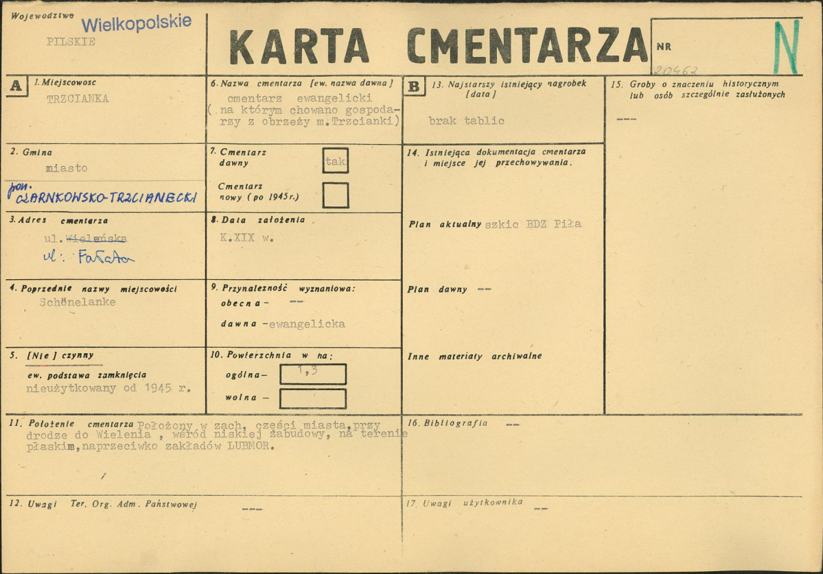 Karta cmentarza, skan nr 1